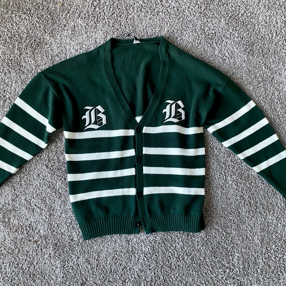 Dark green Boohooman man Cardigan
